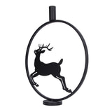 Deer Candle Holder Black European Style Tealight Holder Wall Decoration for Wedding Party