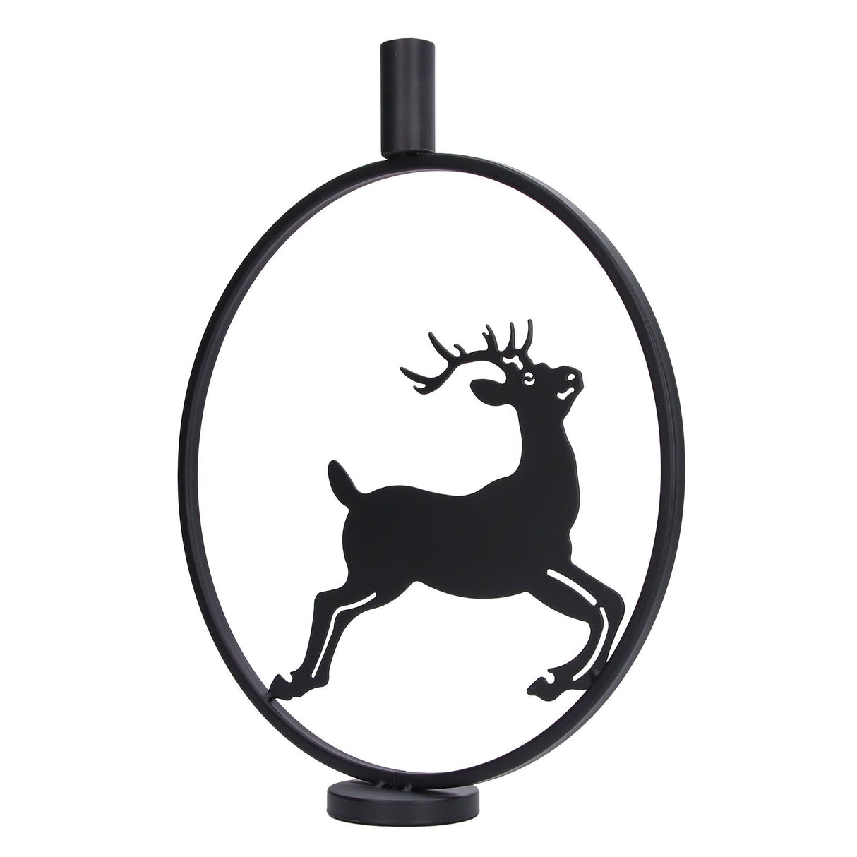 Deer Candle Holder Black European Style Tealight Holder Wall Decoration for Wedding Party