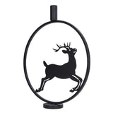 Deer Candle Holder Black European Style Tealight Holder Wall Decoration for Wedding Party