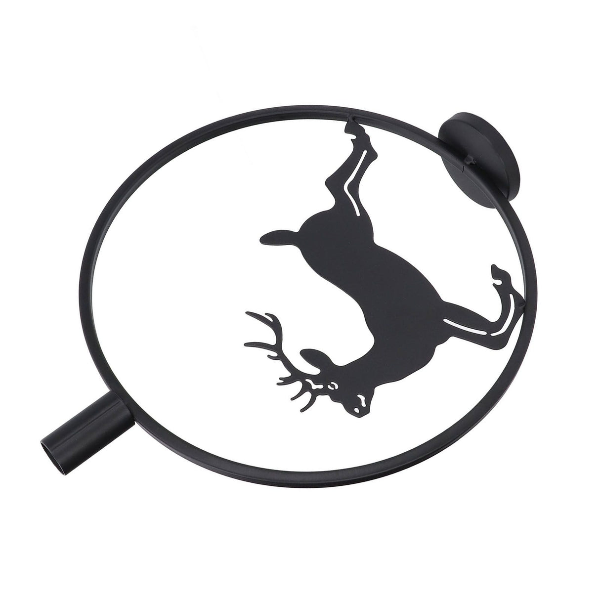Deer Candle Holder Black European Style Tealight Holder Wall Decoration for Wedding Party