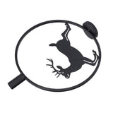 Deer Candle Holder Black European Style Tealight Holder Wall Decoration for Wedding Party - Extra Image