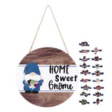 Welcome Door Sign Decor Round Wood Pendant Welcome Sign for Outdoor Window Farmhouse Ornament
