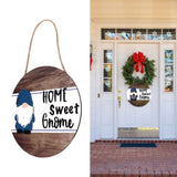 Welcome Door Sign Decor Round Wood Pendant Welcome Sign for Outdoor Window Farmhouse Ornament