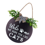 Rustic Welcome Wreath Sign Lovely Farmhouse Front Porch Decoration for Home Decoration