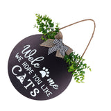 Rustic Welcome Wreath Sign Lovely Farmhouse Front Porch Decoration for Home Decoration