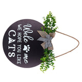 Rustic Welcome Wreath Sign Lovely Farmhouse Front Porch Decoration for Home Decoration