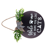 Rustic Welcome Wreath Sign Lovely Farmhouse Front Porch Decoration for Home Decoration