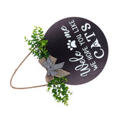 Rustic Welcome Wreath Sign Lovely Farmhouse Front Porch Decoration for Home Decoration