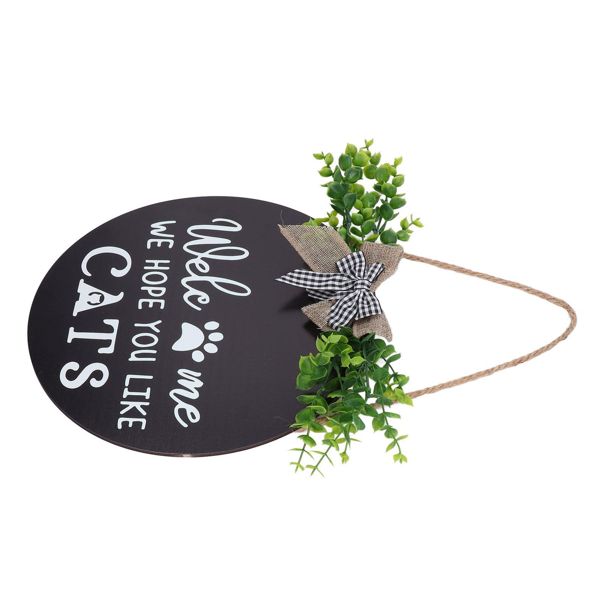 Rustic Welcome Wreath Sign Lovely Farmhouse Front Porch Decoration for Home Decoration