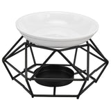 Essential Oil Burners Simple Stylish Design Beautiful Practical Easy to Clean Aromatherapy Metal Candle Holder for Home - Low Angle