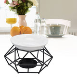 Essential Oil Burners Simple Stylish Design Beautiful Practical Easy to Clean Aromatherapy Metal Candle Holder for Home - Extra Image