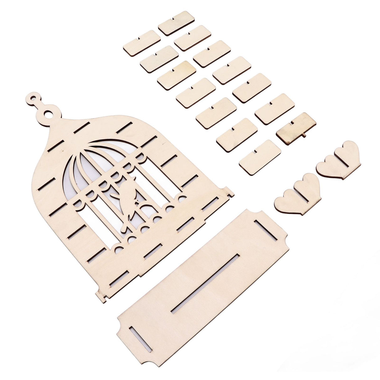 Wooden Chocolate Display Stand Bird Cage Style Dessert Display Shelves Decoration for Wedding Party Decoration