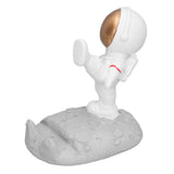 Mobile Phone Holder Astronaut Shape Exquisite Beautiful Environmentally Friendly Bracket OrnamentGolden Astronaut Kick