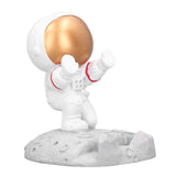Mobile Phone Holder Astronaut Shape Exquisite Beautiful Environmentally Friendly Bracket OrnamentGolden Astronaut Push - Front View