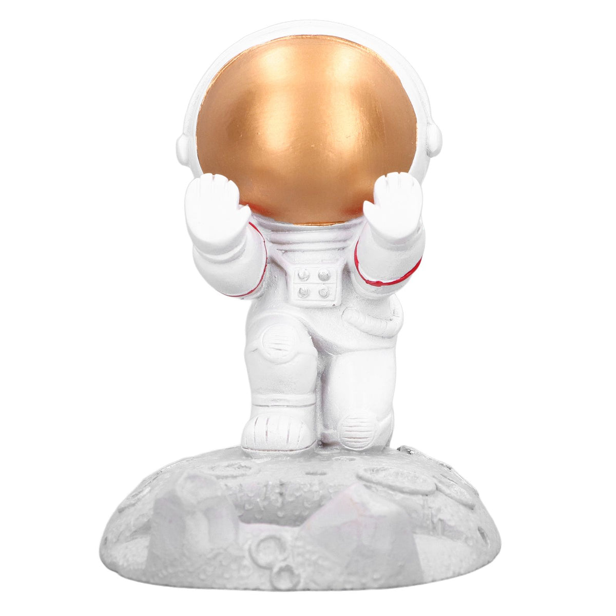 Mobile Phone Holder Astronaut Shape Exquisite Beautiful Environmentally Friendly Bracket OrnamentGolden Astronaut Push