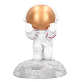 Mobile Phone Holder Astronaut Shape Exquisite Beautiful Environmentally Friendly Bracket OrnamentGolden Astronaut Push - 45-Degree Angle
