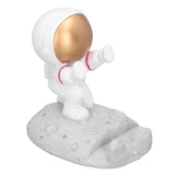 Mobile Phone Holder Astronaut Shape Exquisite Beautiful Environmentally Friendly Bracket OrnamentGolden Astronaut Push - Extra Image