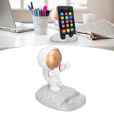 Mobile Phone Holder Astronaut Shape Exquisite Beautiful Environmentally Friendly Bracket OrnamentGolden Astronaut Push - Extra Image