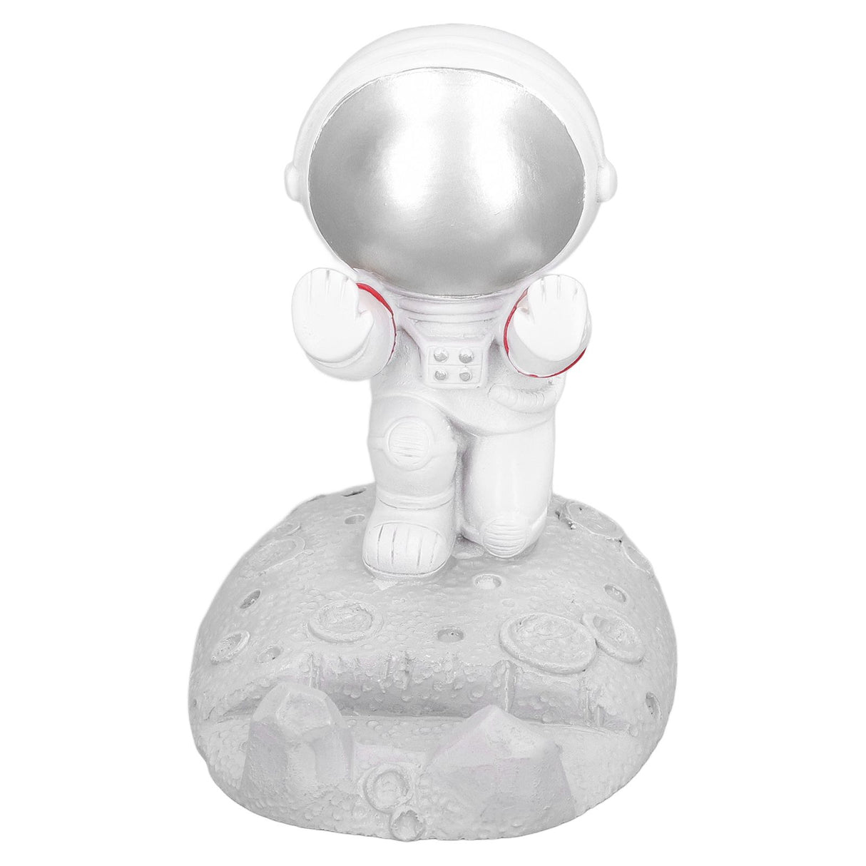 Mobile Phone Holder Astronaut Shape Exquisite Beautiful Environmentally Friendly Bracket OrnamentSilver Astronaut Push