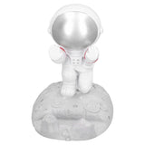 Mobile Phone Holder Astronaut Shape Exquisite Beautiful Environmentally Friendly Bracket OrnamentSilver Astronaut Push