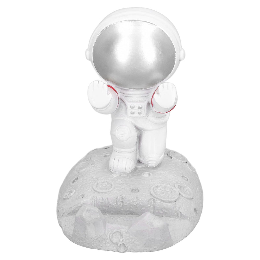 Mobile Phone Holder Astronaut Shape Exquisite Beautiful Environmentally Friendly Bracket OrnamentSilver Astronaut Push