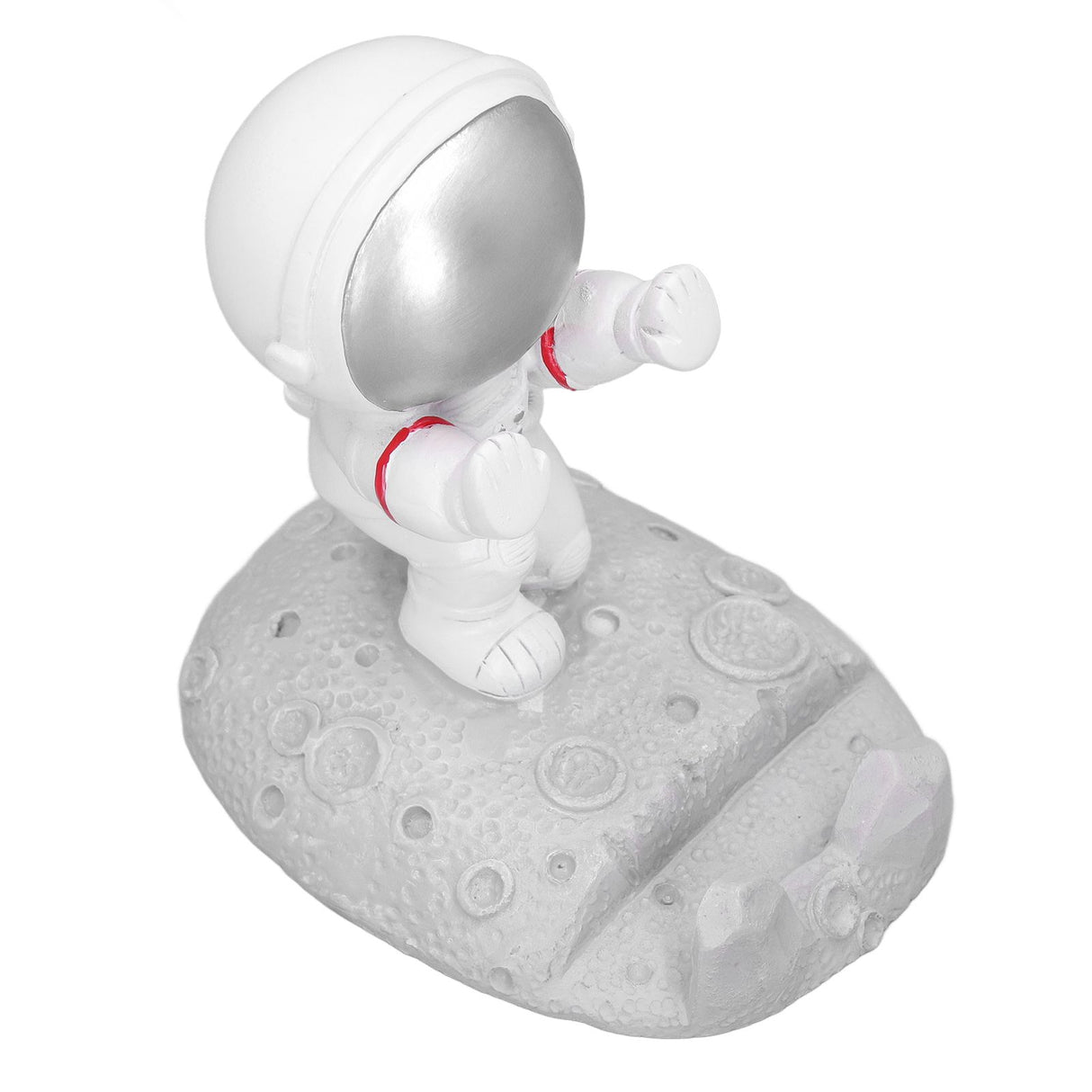 Mobile Phone Holder Astronaut Shape Exquisite Beautiful Environmentally Friendly Bracket OrnamentSilver Astronaut Push