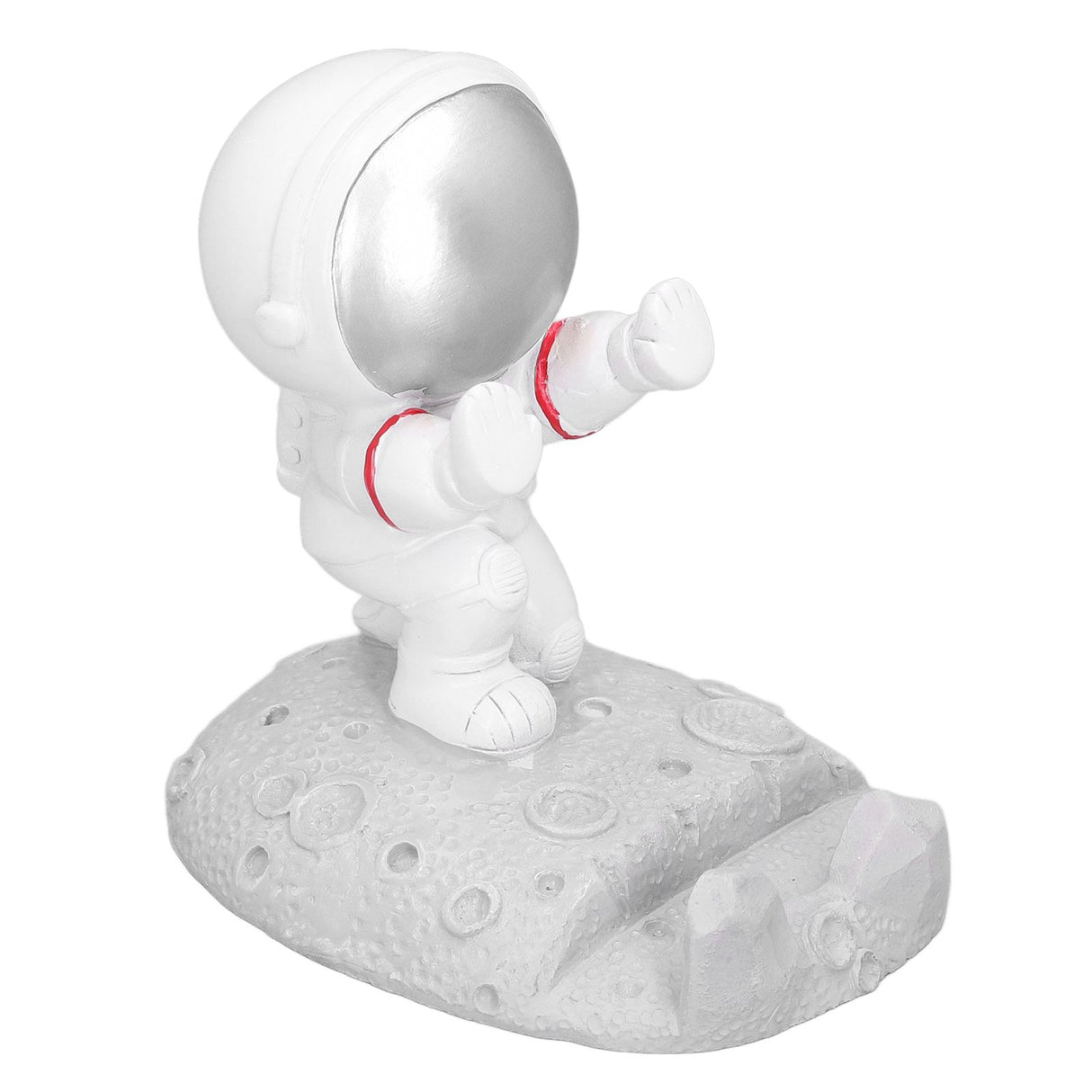 Mobile Phone Holder Astronaut Shape Exquisite Beautiful Environmentally Friendly Bracket OrnamentSilver Astronaut Push