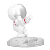 Mobile Phone Holder Astronaut Shape Exquisite Beautiful Environmentally Friendly Bracket OrnamentSilver Astronaut Push