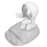 Mobile Phone Holder Astronaut Shape Exquisite Beautiful Environmentally Friendly Bracket OrnamentSilver Astronaut Push - Extra Image