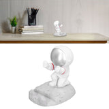 Mobile Phone Holder Astronaut Shape Exquisite Beautiful Environmentally Friendly Bracket OrnamentSilver Astronaut Push