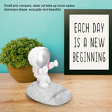 Mobile Phone Holder Astronaut Shape Exquisite Beautiful Environmentally Friendly Bracket OrnamentSilver Astronaut Push