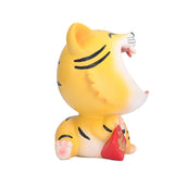 Resin Animal Storage Decoration Big Mouth Animal Statue Key Holder for Living Room Bedroom OfficeLucky Tiger - 45-Degree Angle