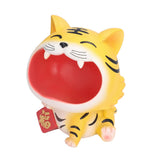 Resin Animal Storage Decoration Big Mouth Animal Statue Key Holder for Living Room Bedroom OfficeLucky Tiger