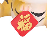 Resin Animal Storage Decoration Big Mouth Animal Statue Key Holder for Living Room Bedroom OfficeLucky Tiger
