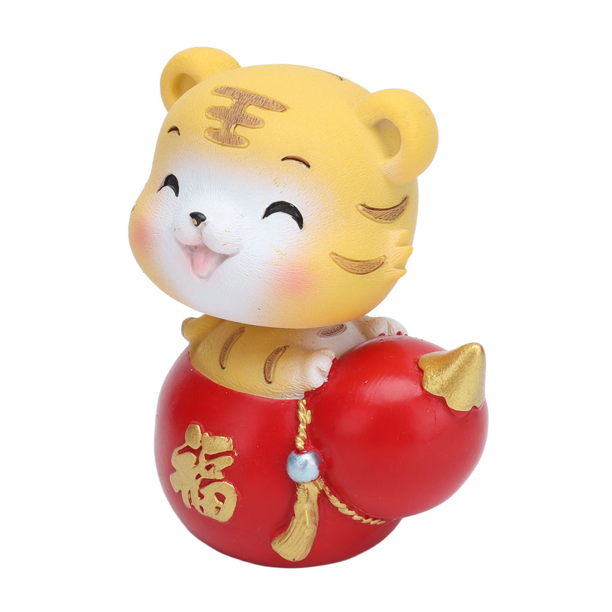 Tiger Ornament Premium Resin Cute Exquisite Bright Colors Durable Wide Application Tiger ToyBlessing Tiger