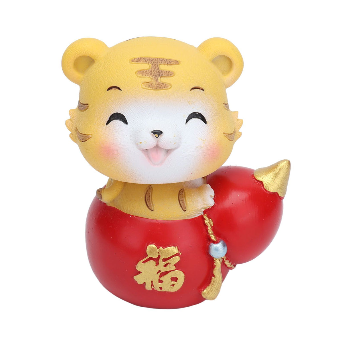 Tiger Ornament Premium Resin Cute Exquisite Bright Colors Durable Wide Application Tiger ToyBlessing Tiger