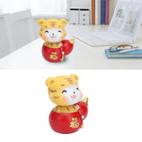 Tiger Ornament Premium Resin Cute Exquisite Bright Colors Durable Wide Application Tiger ToyBlessing Tiger - Extra Image