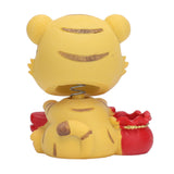 Tiger Ornament Premium Resin Cute Exquisite Bright Colors Durable Wide Application Tiger ToyPeace Tiger - 45-Degree Angle