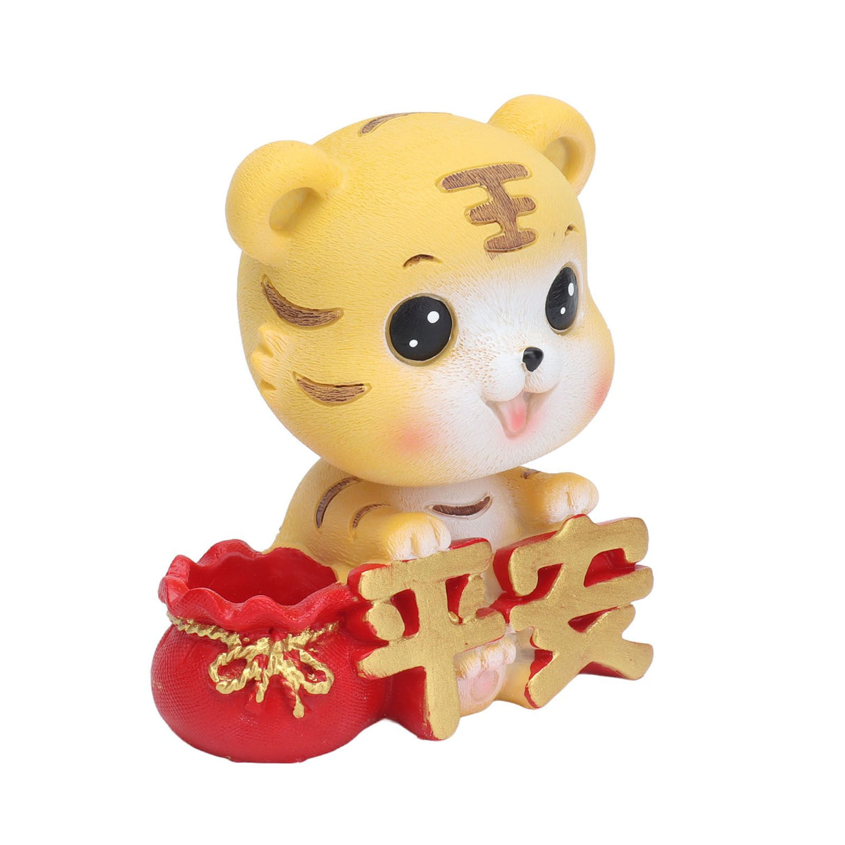 Tiger Ornament Premium Resin Cute Exquisite Bright Colors Durable Wide Application Tiger ToyPeace Tiger