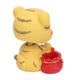 Tiger Ornament Premium Resin Cute Exquisite Bright Colors Durable Wide Application Tiger ToyPeace Tiger