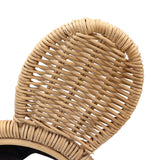 Hanging Mirror High Definition Rattan Mirror Wall Decorative Makeup Mirror for Bathroom Hotel
