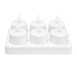 Candle Light Warm White Light LED Tea Light for Wedding Party Table Dining Room 100‑240VAU Plug