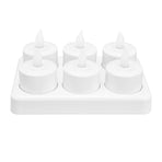 Candle Light Warm White Light LED Tea Light for Wedding Party Table Dining Room 100‑240VAU Plug