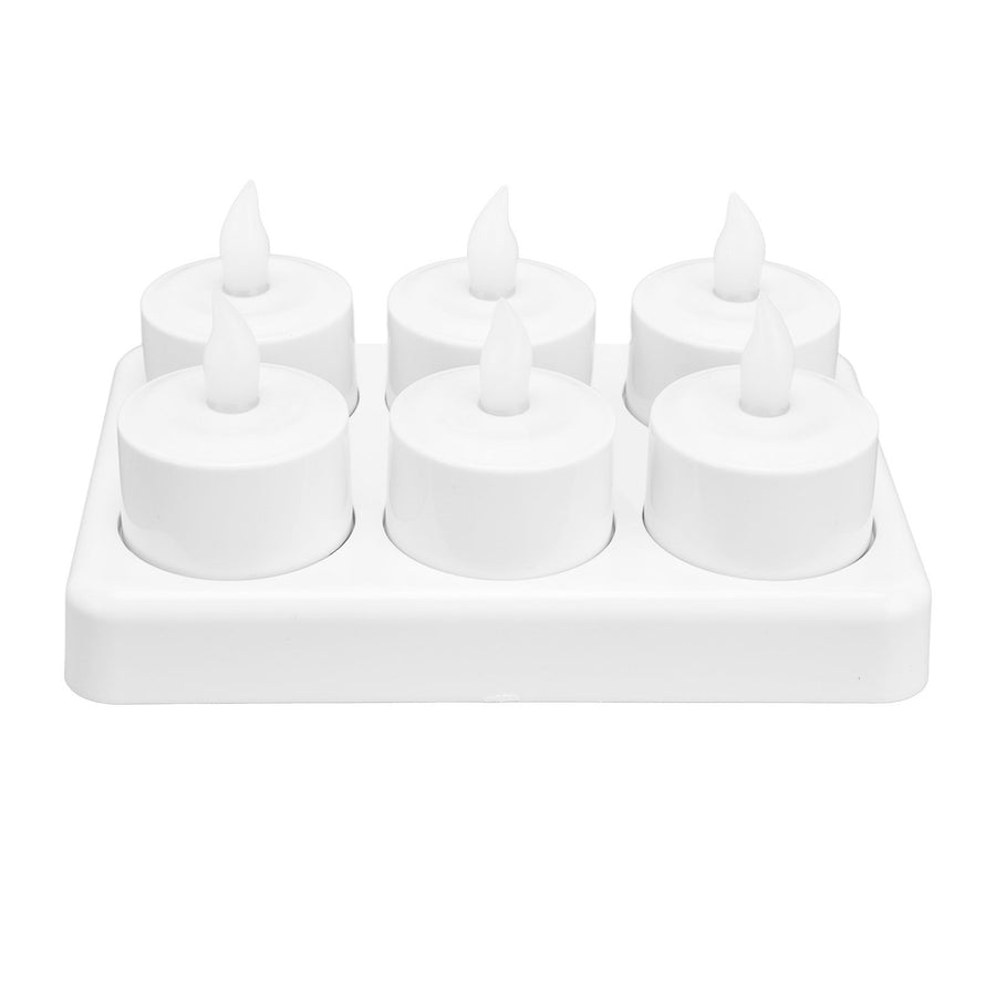 Candle Light Warm White Light LED Tea Light for Wedding Party Table Dining Room 100‑240VAU Plug
