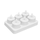 Candle Light Warm White Light LED Tea Light for Wedding Party Table Dining Room 100‑240VAU Plug