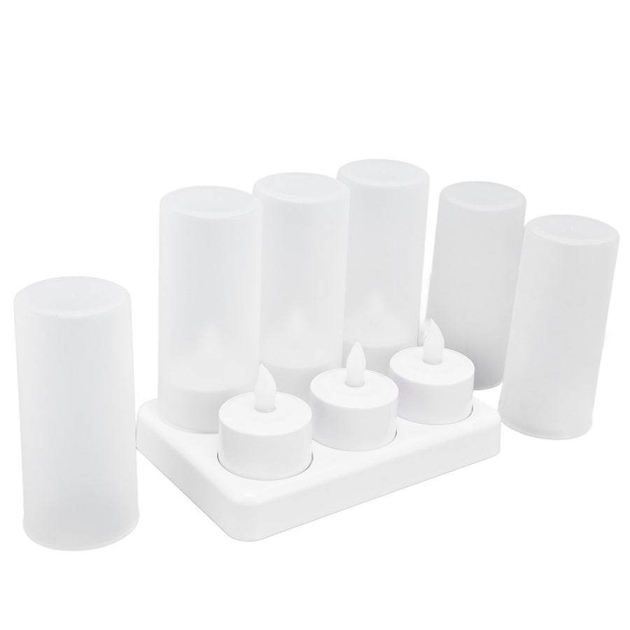 Candle Light Warm White Light LED Tea Light for Wedding Party Table Dining Room 100‑240VAU Plug