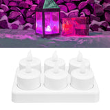Candle Light Warm White Light LED Tea Light for Wedding Party Table Dining Room 100‑240VAU Plug