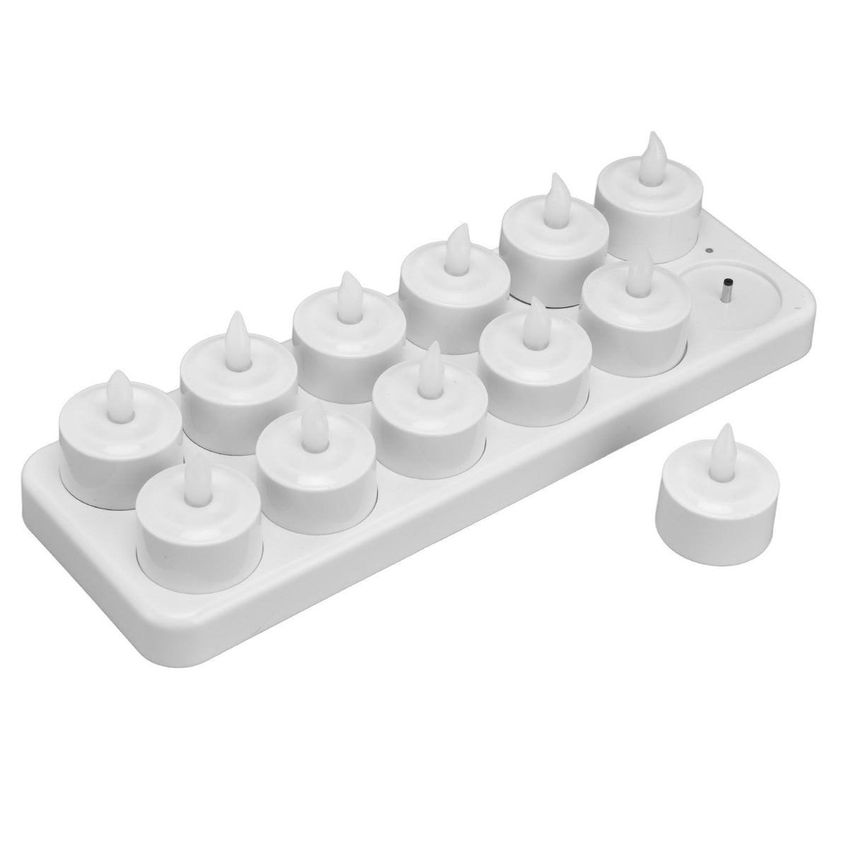 100‑240V Rechargeable Tealight Candle Lamp Reusable Flameless Cordless LED Candles LightsAU Plug