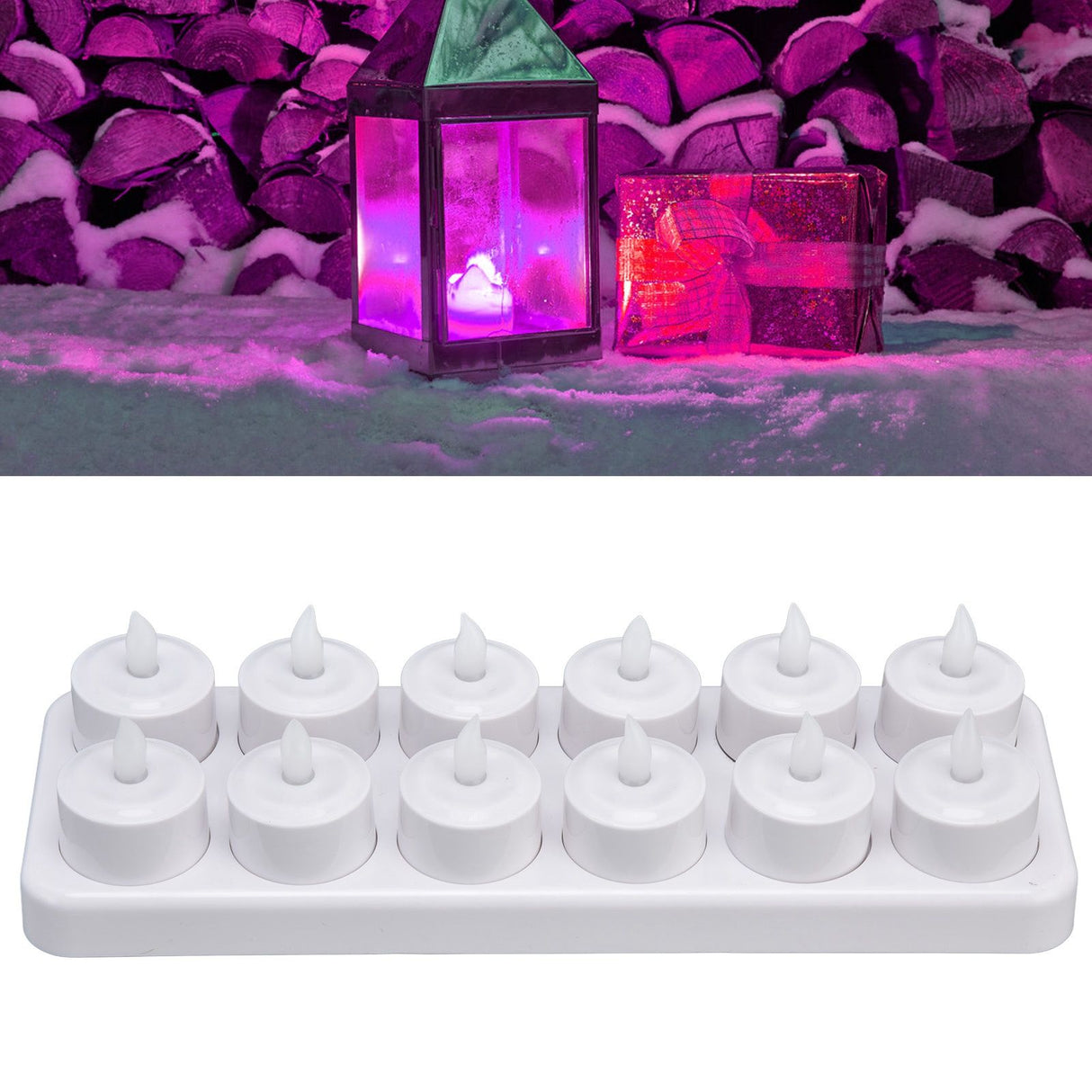 100‑240V Rechargeable Tealight Candle Lamp Reusable Flameless Cordless LED Candles LightsAU Plug