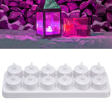100‑240V Rechargeable Tealight Candle Lamp Reusable Flameless Cordless LED Candles LightsAU Plug